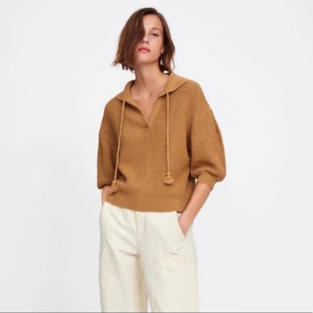 Zara knit short sleeve